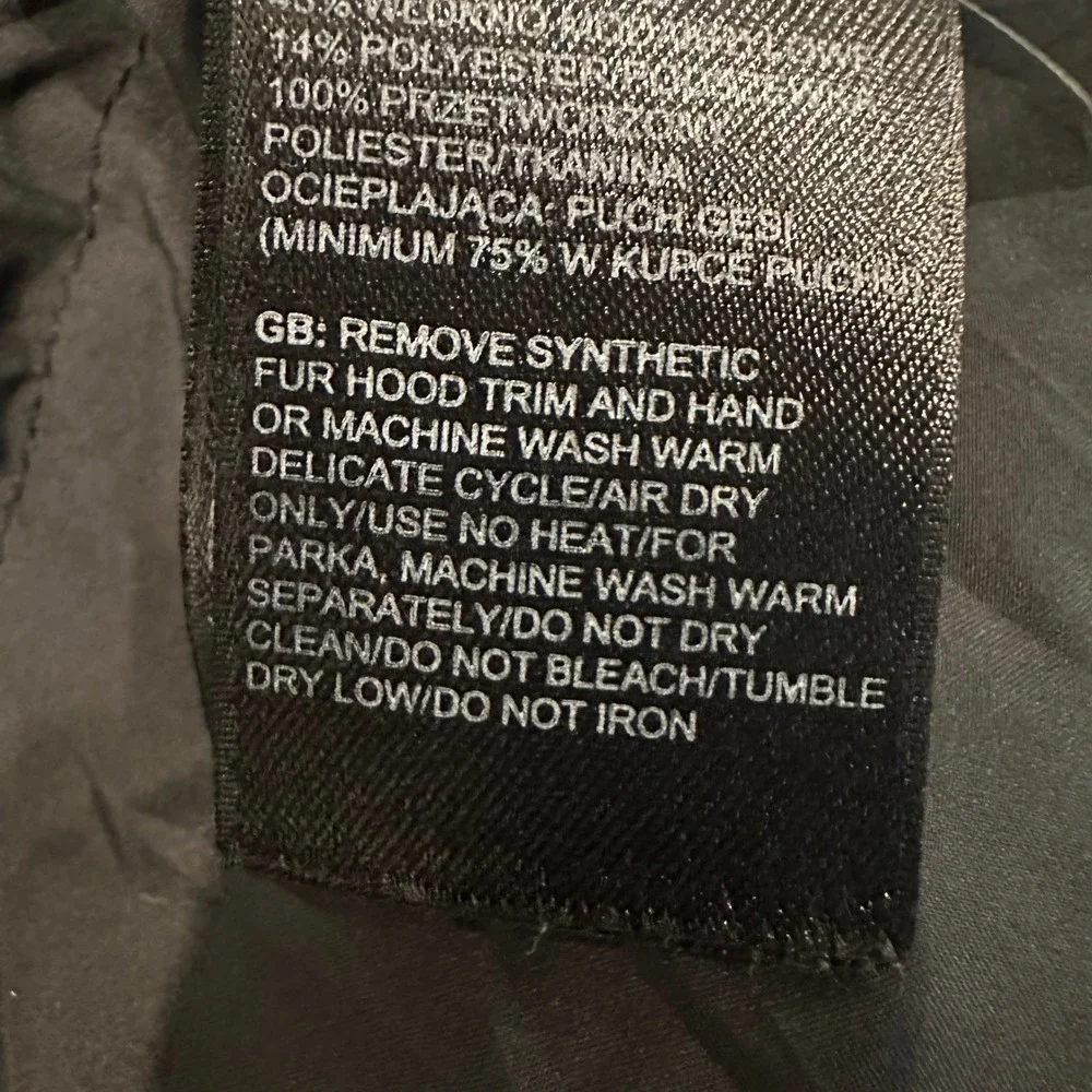 The North Face McMurdo Parka Men's Small Black 550 Down HyVent Winter Coat F12